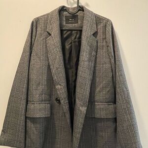 No. 1 Gray Plaid Blazer